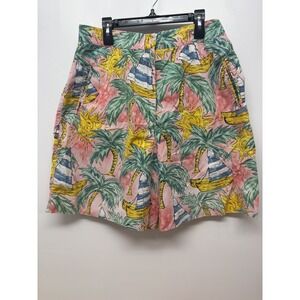 Breeches VTG‎ 80s Size 14 Made In USA Palm Tree Mom Shorts 6 Inch Inseam #48